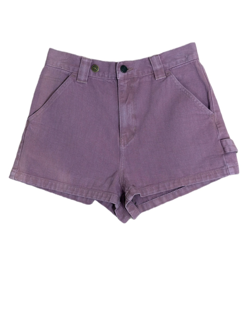 PacSun Eco Violet High-Waist Denim Festival Shorts
